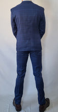 Load image into Gallery viewer, Slim Fit Blue Checkered Suit