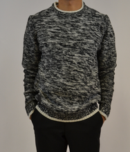 Load image into Gallery viewer, Grey and White Accent Sweater