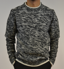 Load image into Gallery viewer, Grey and White Accent Sweater