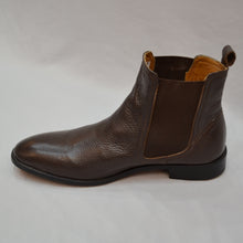 Load image into Gallery viewer, Textured Leather Chelsea Boots - Brown