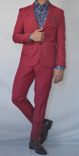 Load image into Gallery viewer, Slim Fit Red Suit - Short