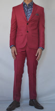 Load image into Gallery viewer, Slim Fit Red Suit