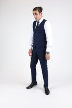 Load image into Gallery viewer, Slim Blue Checkered Vest