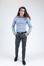 Load image into Gallery viewer, Light Blue Dotted Shirt