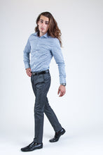 Load image into Gallery viewer, Light Blue Dotted Shirt