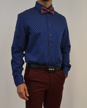 Load image into Gallery viewer, Blue Dotted Shirt