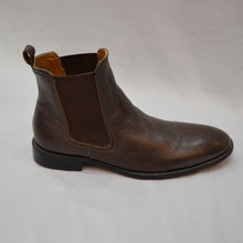 Load image into Gallery viewer, Textured Leather Chelsea Boots - Brown