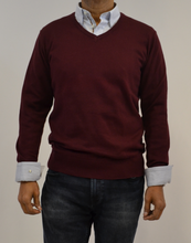 Load image into Gallery viewer, Burgundy Long Sleeve Sweater