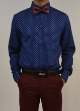 Load image into Gallery viewer, Blue Dotted Shirt