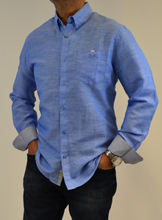 Load image into Gallery viewer, Light Blue Lenin Shirt